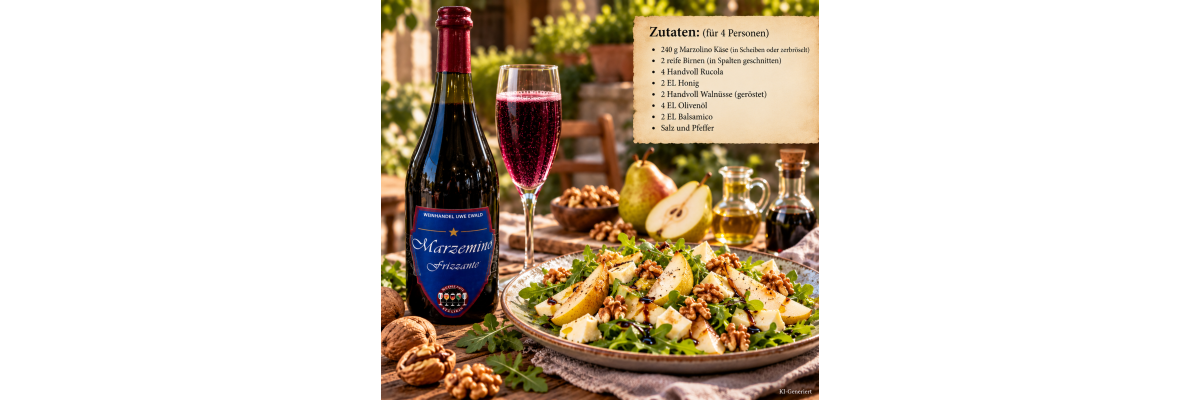Marzemino Vino Frizzante: La dolce vita zum prickelnden Genuss aus Venetien - Marzemino Frizzante &amp; Rezept La dolce vita | WeinEwald24.de