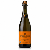 Produktfoto: Braune Sektflasche, Naturkork, 750 Milliliter
