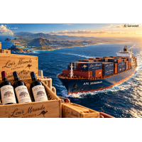 Braune Weinflasche, Inhalt 750 Milliliter, Drehverschluss