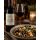 Groot Constantia Merlot mit halb gefülltem Rotweinglas, vegetarischer Pilzpfanne – Genuss- und Speiseempfehlung